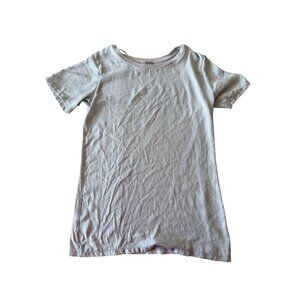 Zara Collection Womens Light Gray T-Shirt Short Sleeves Crew Neck Casual Fit